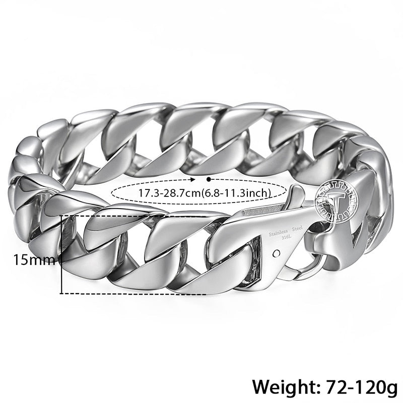 Silver Plated Stainless Steel Bracelet